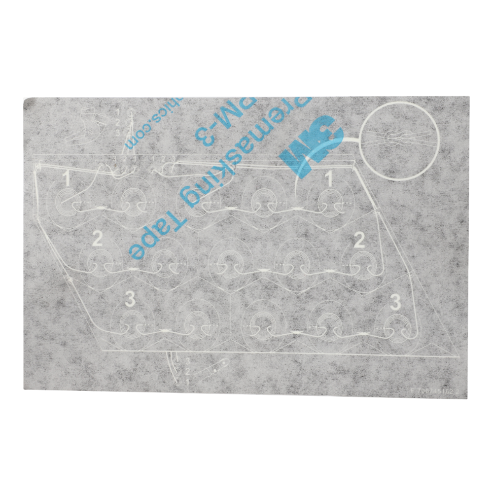 Наклейка, маршрут, струны, левая сторона